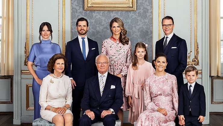 Familia real de Suecia unida